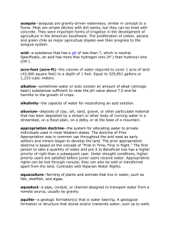 acequia--acequias are gravity-driven waterways, similar in concept