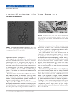 A 43-Year-Old Brazilian Man With a Chronic Ulcerated Lesion