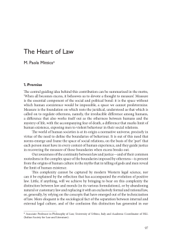 The Heart of Law