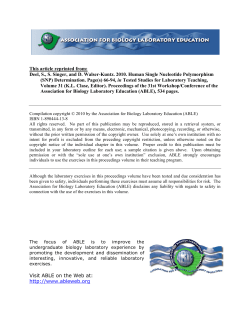 Human Single Nucleotide Polymorphism (SNP) Determination