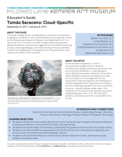 Tom&aacute;s Saraceno: Cloud-Specific