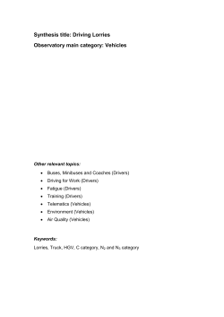 Open Review - Road Safety Observatory