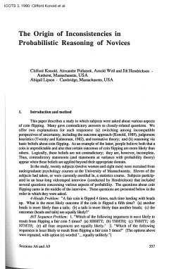 The Origin of Inconsistencies in Probabilistic Reasoning of Novices