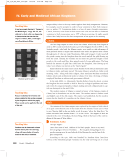 About Mali - Core Knowledge Foundation