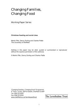 Christmas feasting and social class - MP