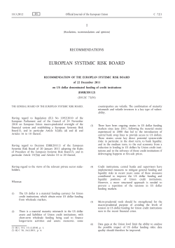 ESRB/2011/2 - European Systemic Risk Board