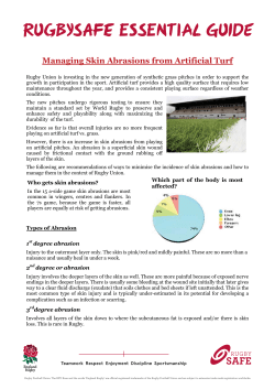 Managing Skin Abrasions from Artificial Turf