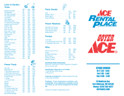 Ace Rental Place Brochure in PDF format
