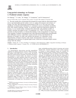 Long-period seismology on Europa: 2. Predicted seismic response