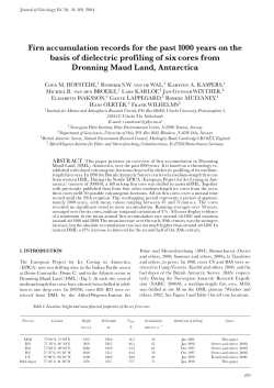 Firn accumulation records for the past 1000 years on the basis of