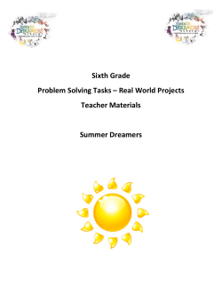 6th MATH Real World Projects