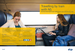 Travelling by train with NS