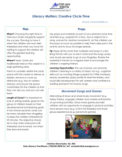 Creative Circle Time