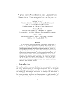 N-gram-based Classification and Unsupervised Hierarchical