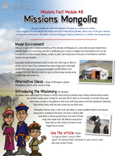 Missions Mongolia - The Christian and Missionary Alliance