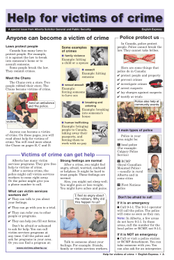 Help for Victims of Crime-English Express