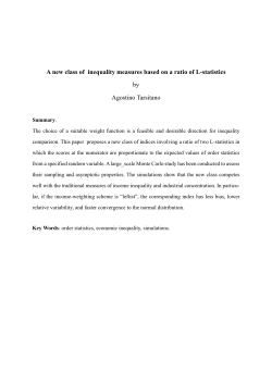 A new class of inequality measures based on a ratio of L