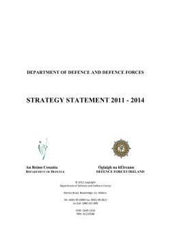 DEPARTMENT OF DEFENCE AND DEFENCE FORCES