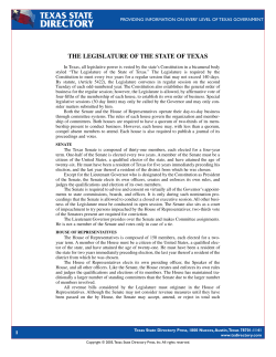 The Legislature of the State of Texas