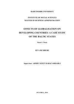 effects of globalisation on developing countries: a case study of the
