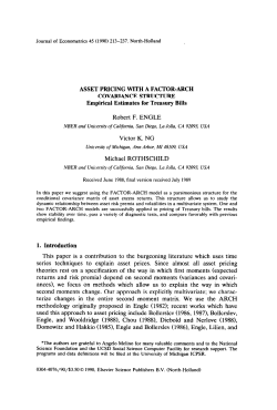 Robert F. ENGLE Victor K. NG Michael ROTHSCHILD