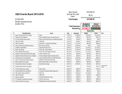 GSG Events Board 2015-2016 - Princeton Graduate Student
