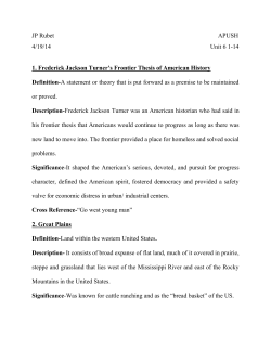 JP Rubet APUSH 4/19/14 Unit 6 1-14