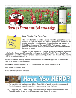 January, 2017 - Critter Barn