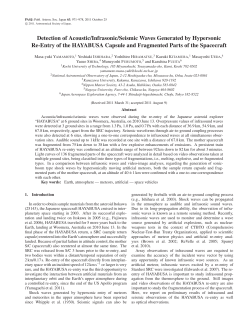 Detection of Acoustic/Infrasonic/Seismic Waves Generated by
