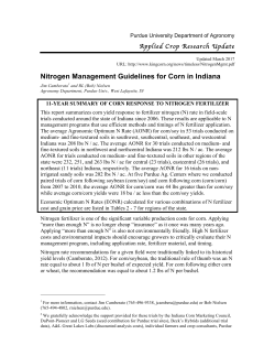 Nitrogen Management Guidelines for Corn in