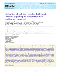 Activation of toll-like receptor, RAGE and HMGB1 signalling