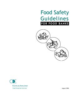 Food Safety Guidelines for Food Banks