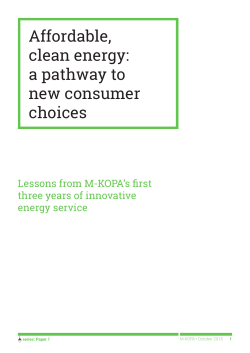 Affordable, clean energy: a pathway to new - M