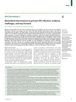 HIV Prevention 2 Biomedical interventions to prevent HIV infection