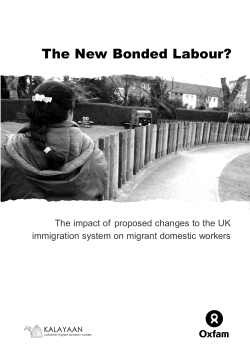 The New Bonded Labour?