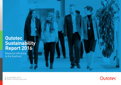 Outotec Sustainability Report 2016