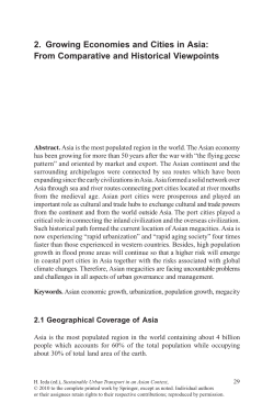 2. Growing Economies and Cities in Asia: From Comparative and