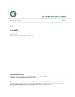 On Man - Digital Commons @ IWU