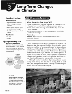 Long-Term Changes in Climate