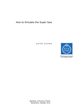 How to Emulate the Super Saw