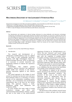 multimedia discovery of the leonardo`s vitruvian man