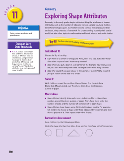 Exploring Shape Attributes