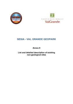 SESIA - VAL GRANDE GEOPARK