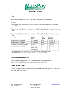 MassPay 2014 Tax Updates