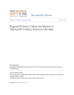 Culture and Identity in Nineteenth
