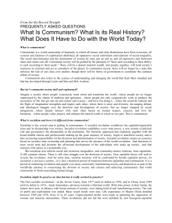 What Is Communism? What Is its Real History?