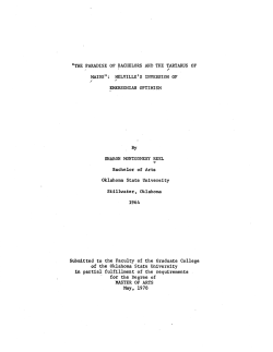 "THE PARADISE OF BACHELORS AND THE TARTARUS OF