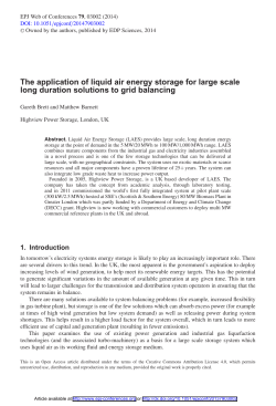 The application of liquid air energy storage for large scale long
