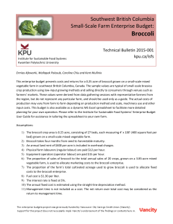 Broccoli - Kwantlen Polytechnic University