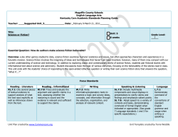 ELA Unit 5 - Magoffin County Schools